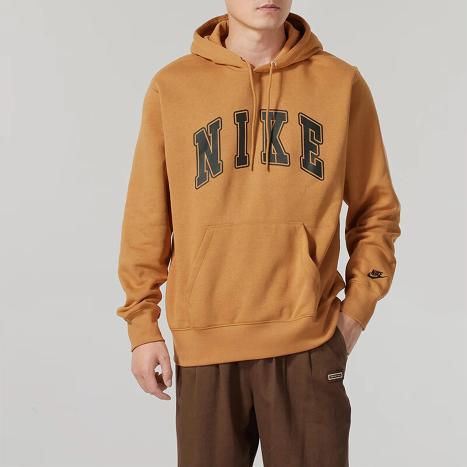 Nike Authentic NSW CLUB Men's Retro Printed Knitted Warm Hoodie FZ0872-224