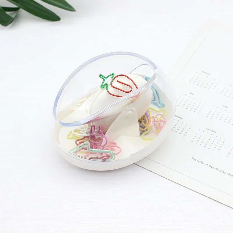 Paper Clips Storage Box With Magnetic Paperclips Holder Bookmarks Dispenser Home School Office Supplies