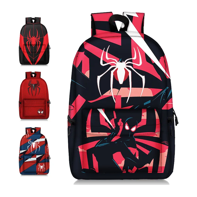 New Spider Man Movie Periphery Primary School Bag European And American Cartoon Anime Backpack High Quality Load Reduce Backpack