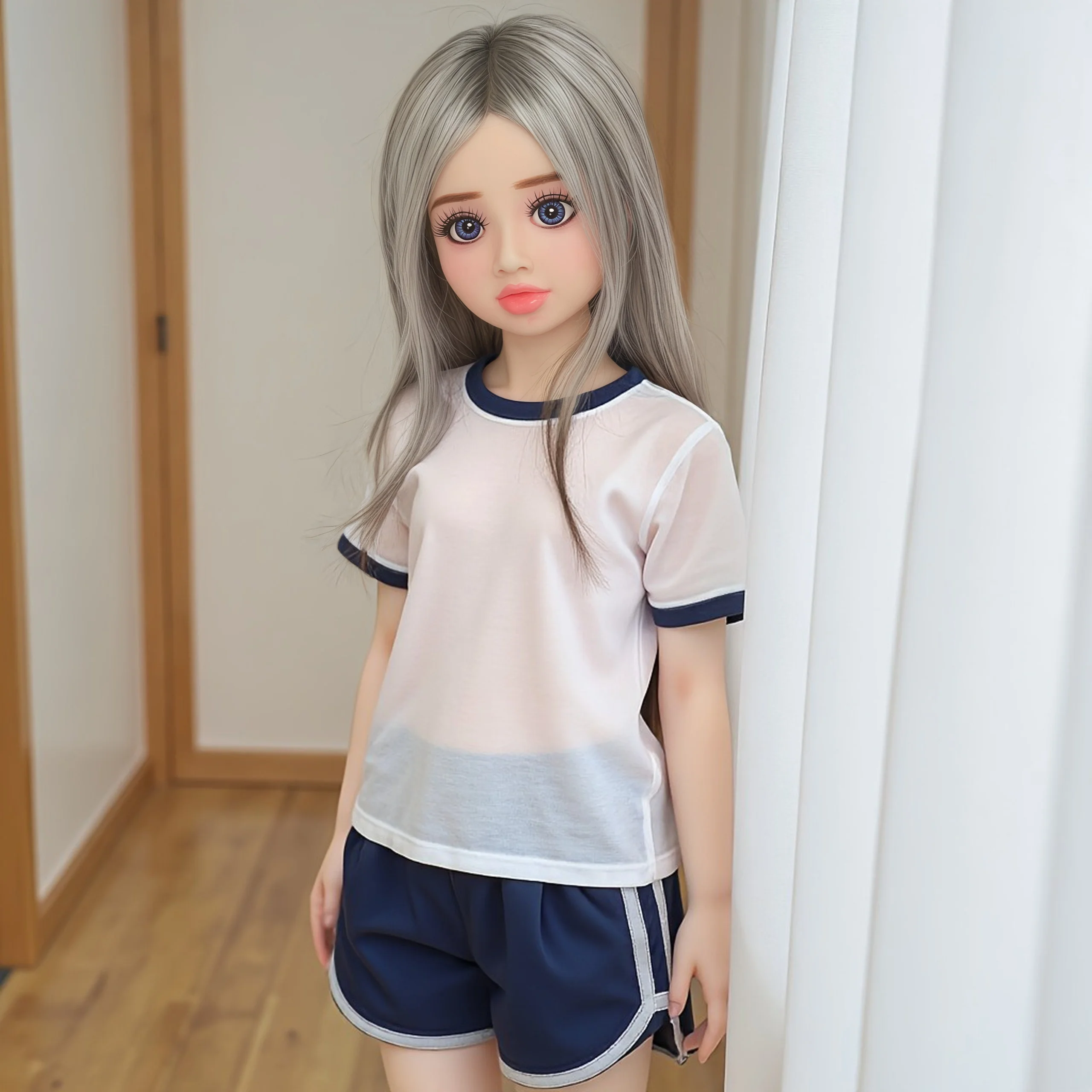 27인치 TPE 인형, 전신, 견고한 뼈구조, 다양한 포즈, 정교한 메이크업, 섬세한 피부, 사진 촬영 및 파티에 적합