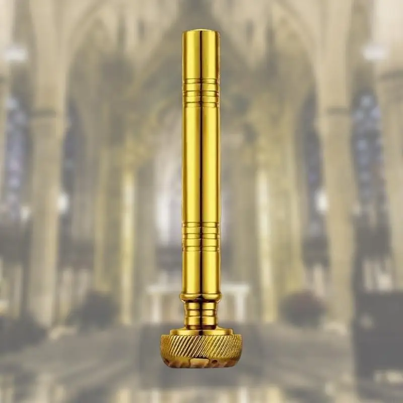 H8WB Elegant Pocket Aspergillum Holy Water Sprinkler Holy Water Container for Sacred Ceremonies with Leather Carrying Case