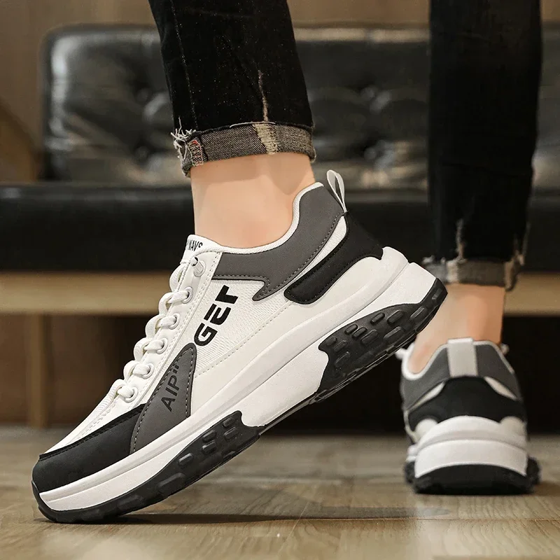 Four Seasons Men's Casual Sneakers Soft and Comfortable Low Tops Ankle Men Shoes Wear-Resistant Fashion Non-slip Athletic Shoes