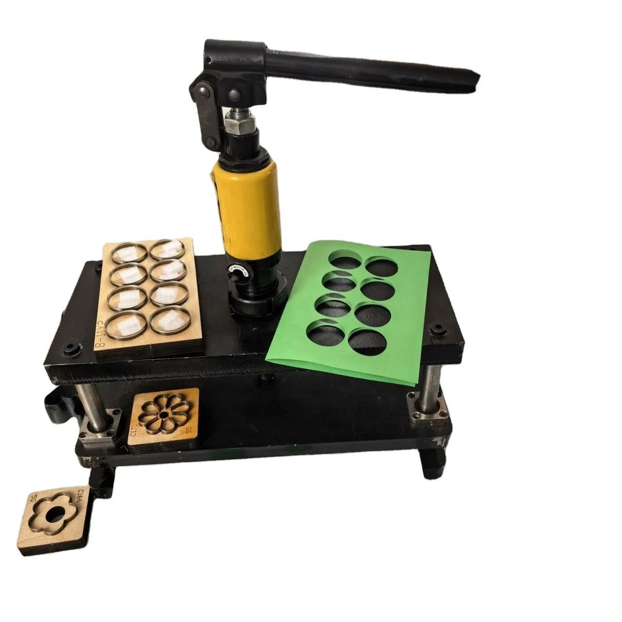 Strong 230*155*200mm Hydraulic Manual Gear Diy Cu tting Machine Small Pressing Knife Punching Paper Cloth Blanking Molding