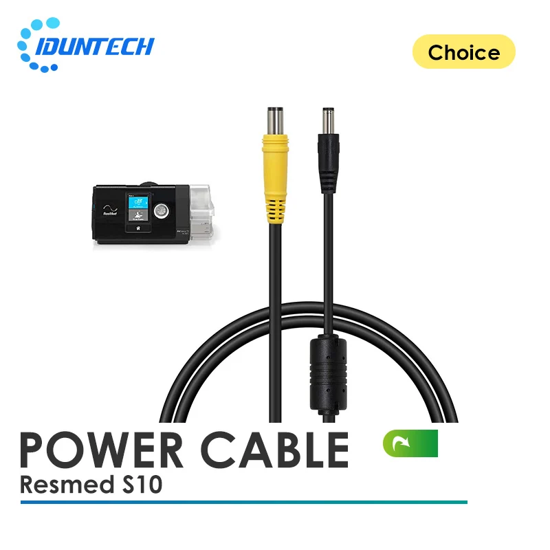 

ResMed S10 Breathing Machine DC 24V Power Cord 5.5 X 2.1mm to DC7406 Plug Supply Cable For Travelling Train Air