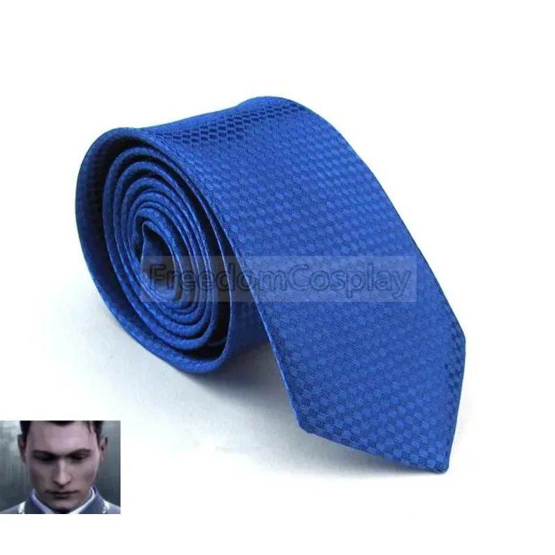 Detroit: Become Human Connor Cosplay cravate bleue \ noire