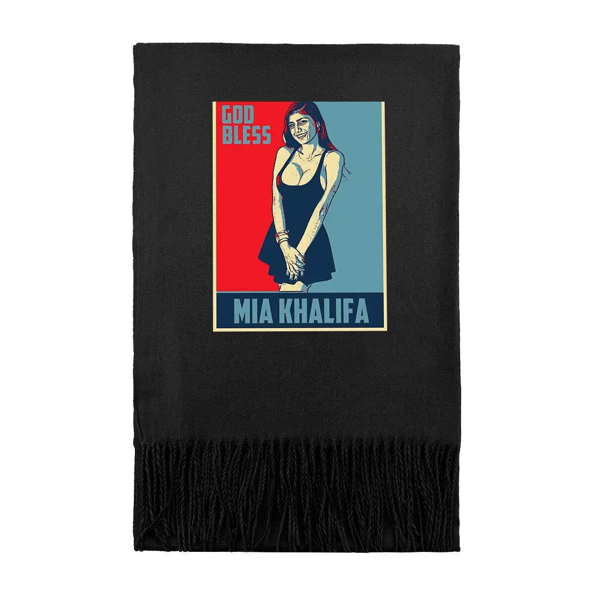 

Mia Khalifa дизайн плаката женские зимние теплые шарфы модные длинные накидки