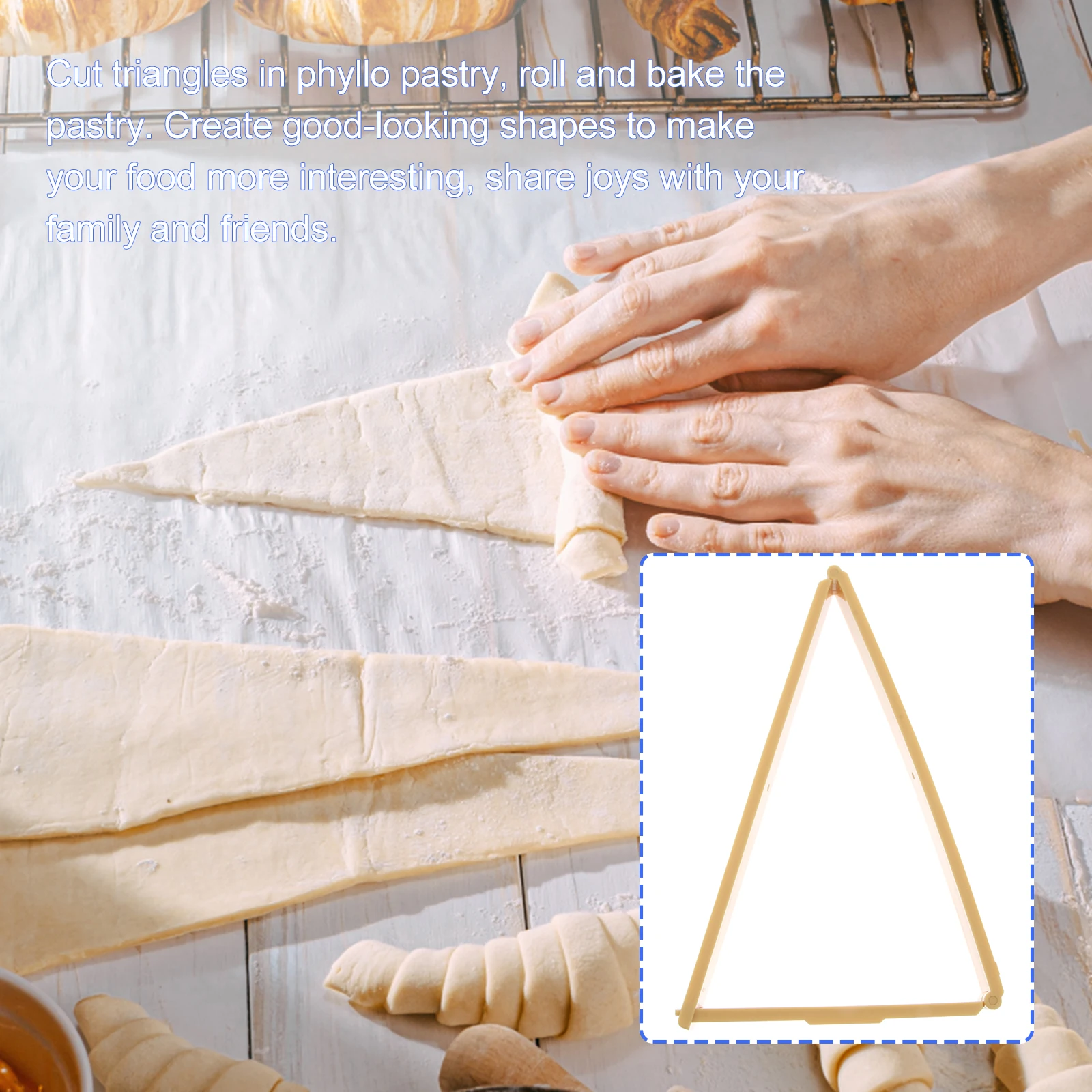 

Croissant Mould Mold Pastry Tools Kitchen Baking Pastry Tools Gadgets DIY Baking Croissant Roll Maker Easy Clean Long Use