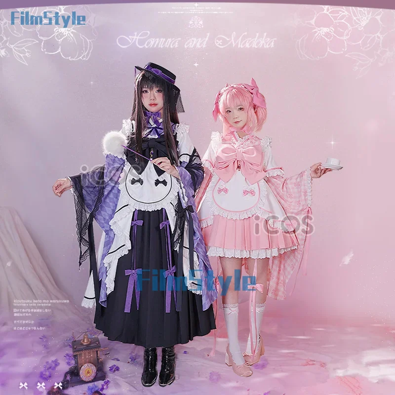 Kaname Madoka Cosplay Costume Anime Puella Magi Madoka Women Role Play Clothing Halloween Suit FilmStyle