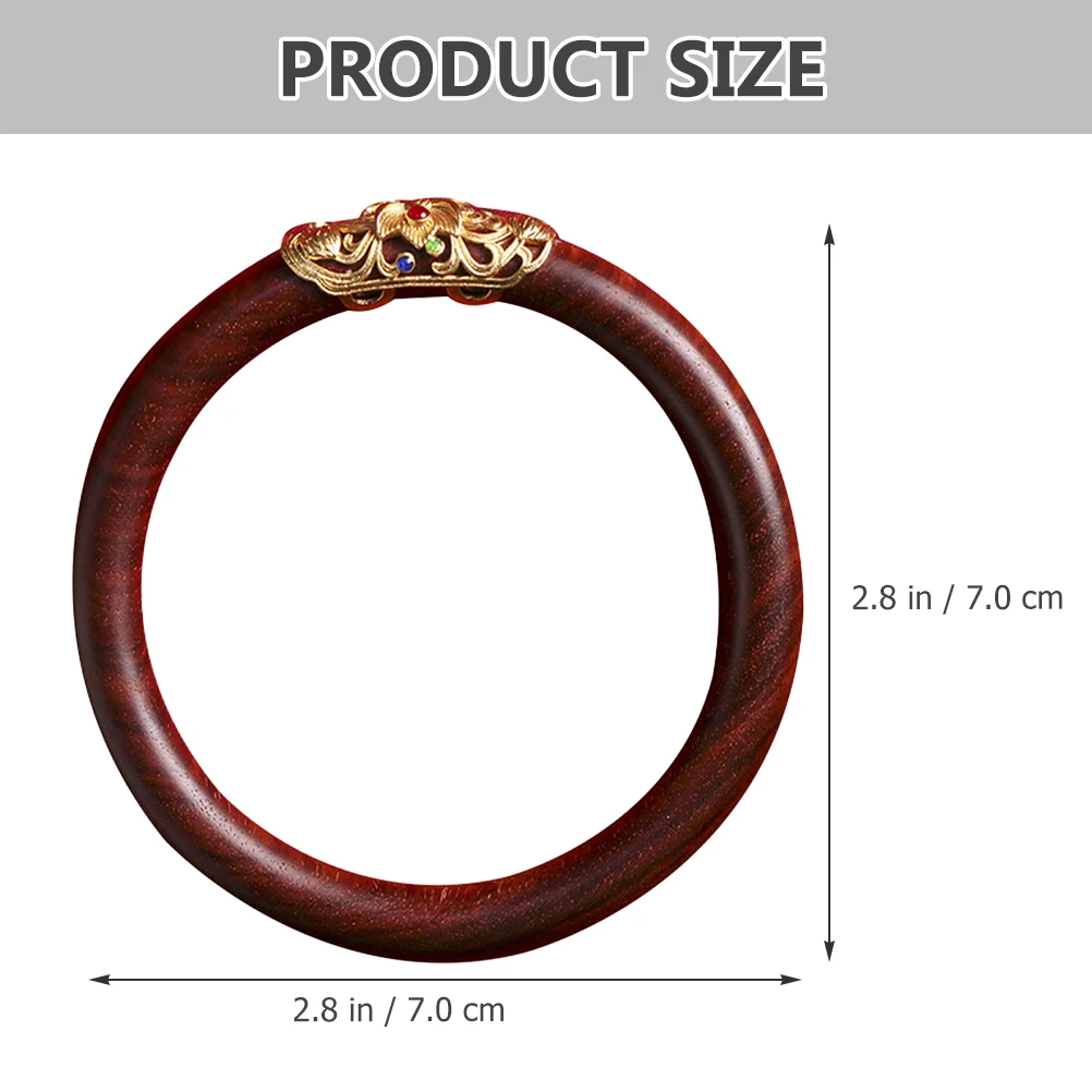

Bracelet Durable Sturdy Long Lasting Round Wood Smooth Surface Comfortable Wear Jewelry Gift Valentine Christmas Wooden