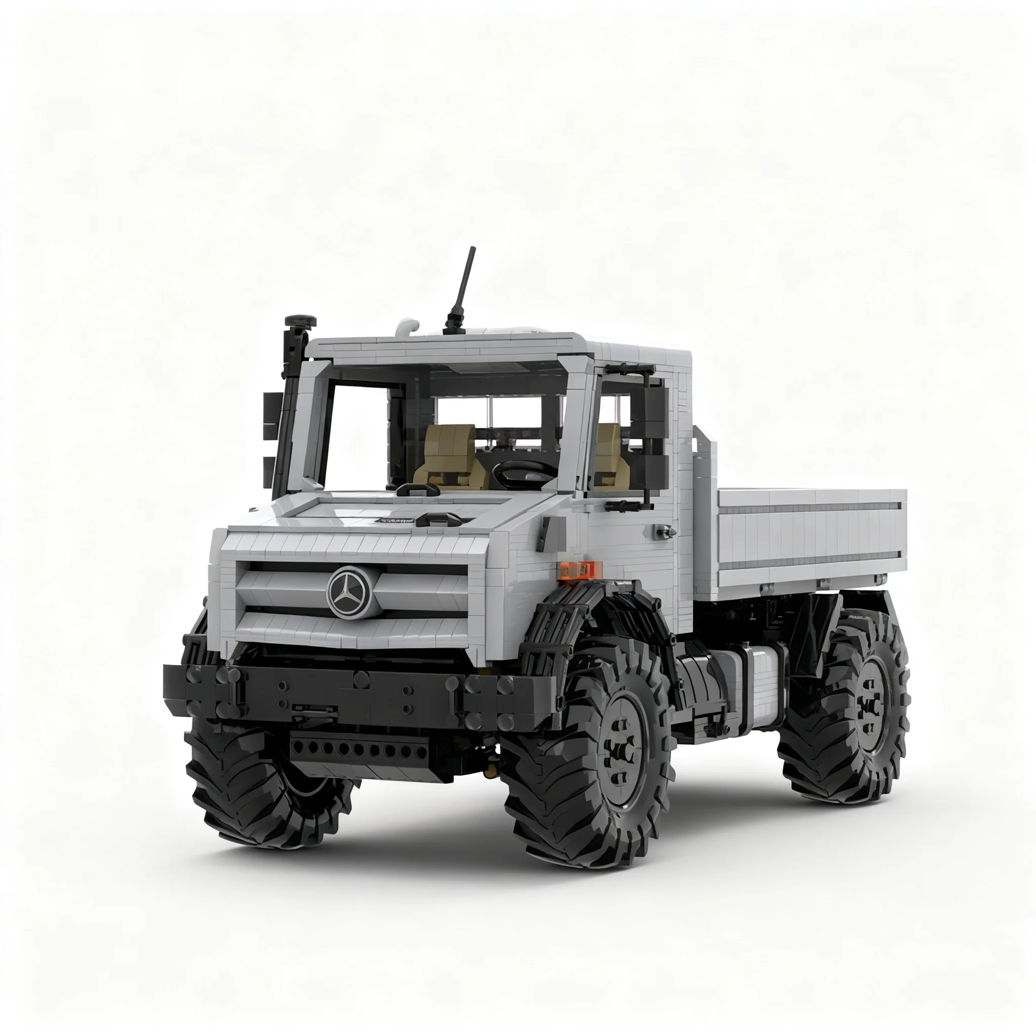 3135pcs MOC Technical 1 10 Unimoges 4x4 Light Grey Model Building Blocks Christmas Gifts Collection Assemble Creative Birthday
