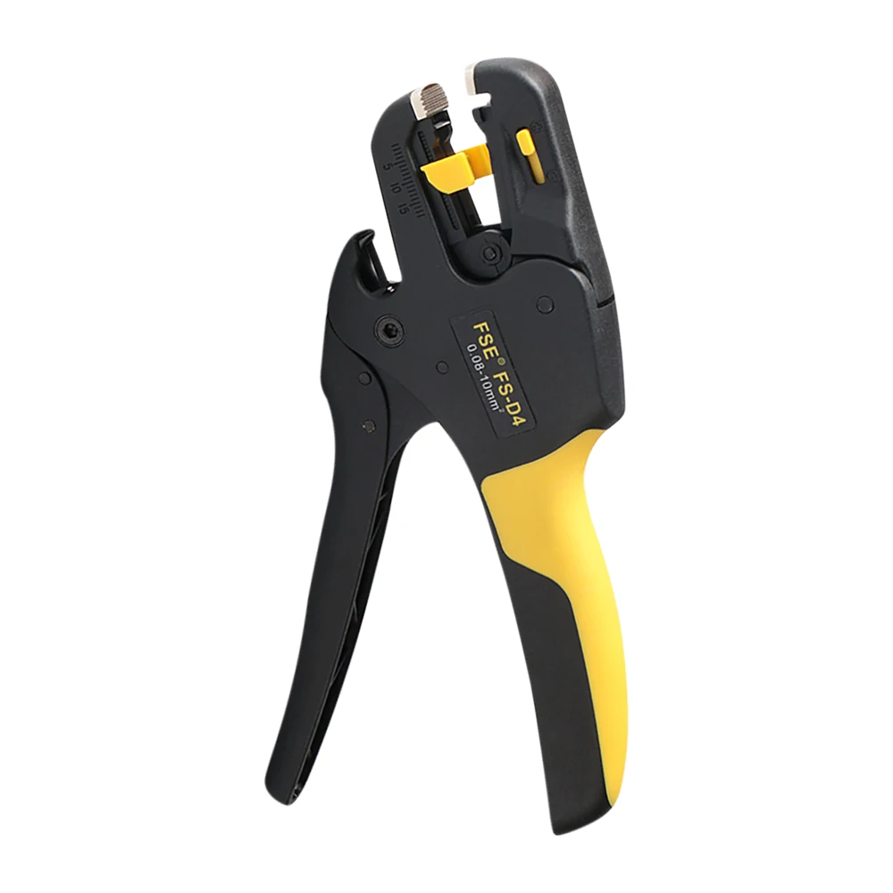 1pc Wire Stripper Tool Stripping Pliers Automatic 0.08-10mm2 28-8AWG Cutter Cable Scissors D4-FS Multi-tool Adjustable Precision