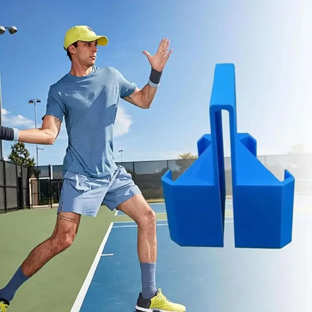 Clip-On Design Tennis Net Camera Mount Training Tool Video Recording Mount Net Mounted Phone Holder Dual Perspective ABS
