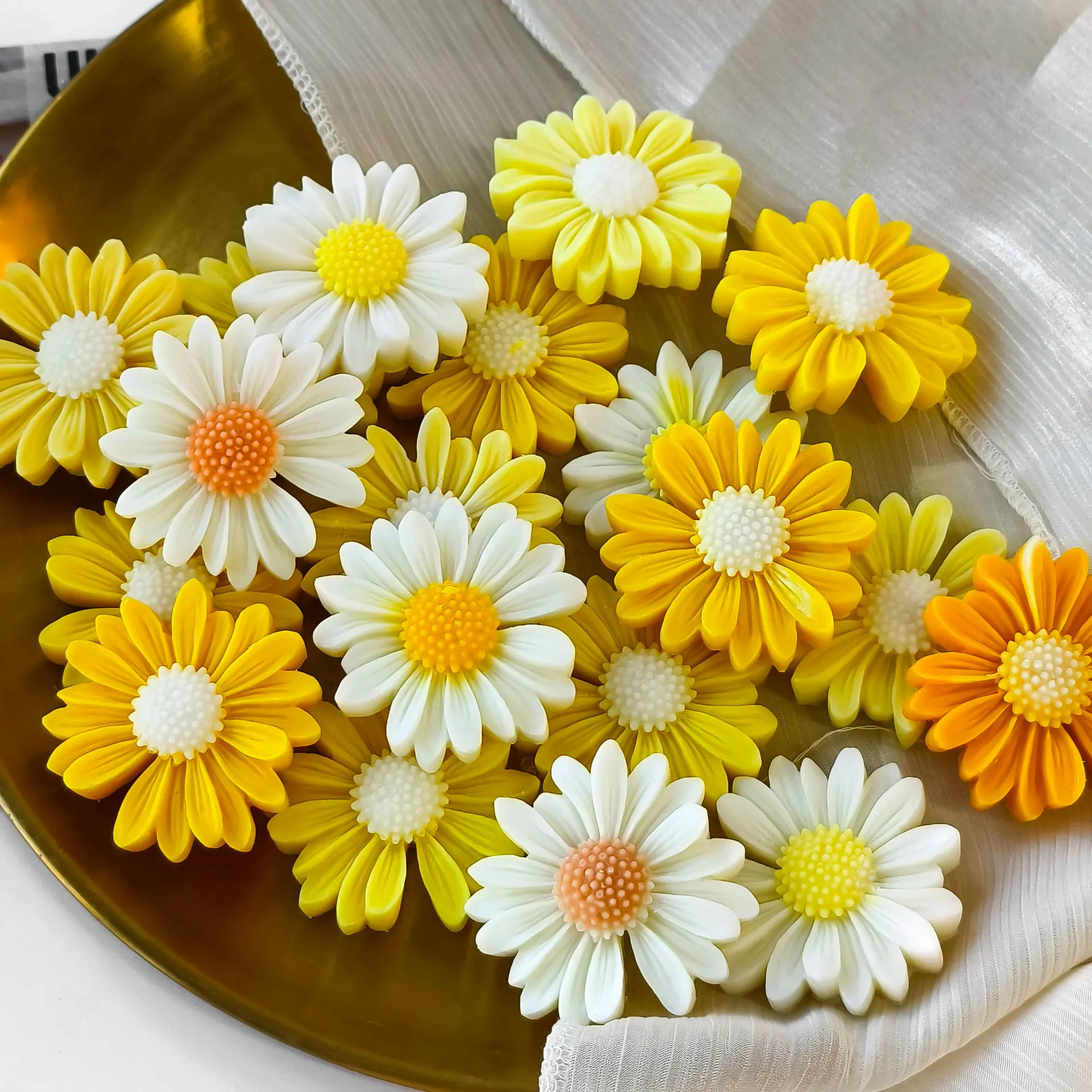 Sunflower Drip Silicone Mold Daisy Flower Aroma Diffuser Stone Handmade Soap Plaster Decorative Mold Aromatherapy Gift Crafting