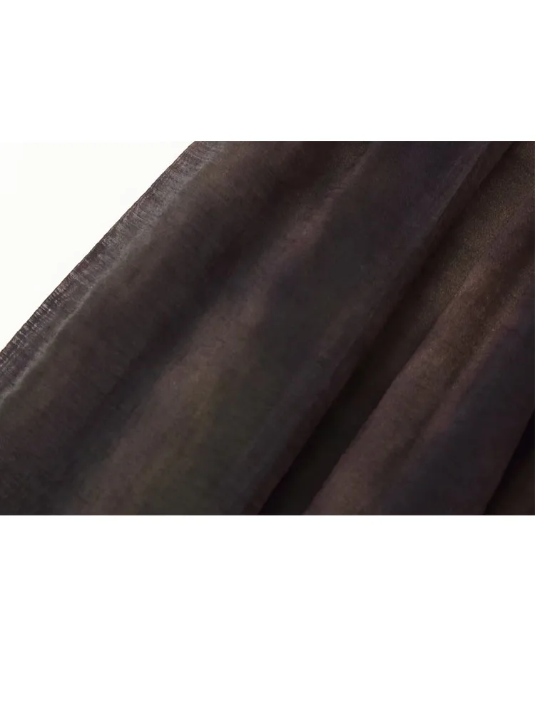 HH المرأة الشتاء موضة غامض مطبوعة الزنانير ميدي سليم تنورة طويلة الإناث مزاجه عادية مطوي مربوط الكاحل طول تنورة #1