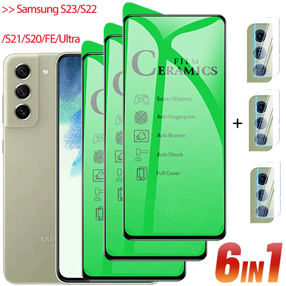 

Ceramic Protective Film For samsung s21fe Not Glass Samsung s22 Ultra pelicula s20fe Screen Protector Samsung Galaxy S23 S21 fe