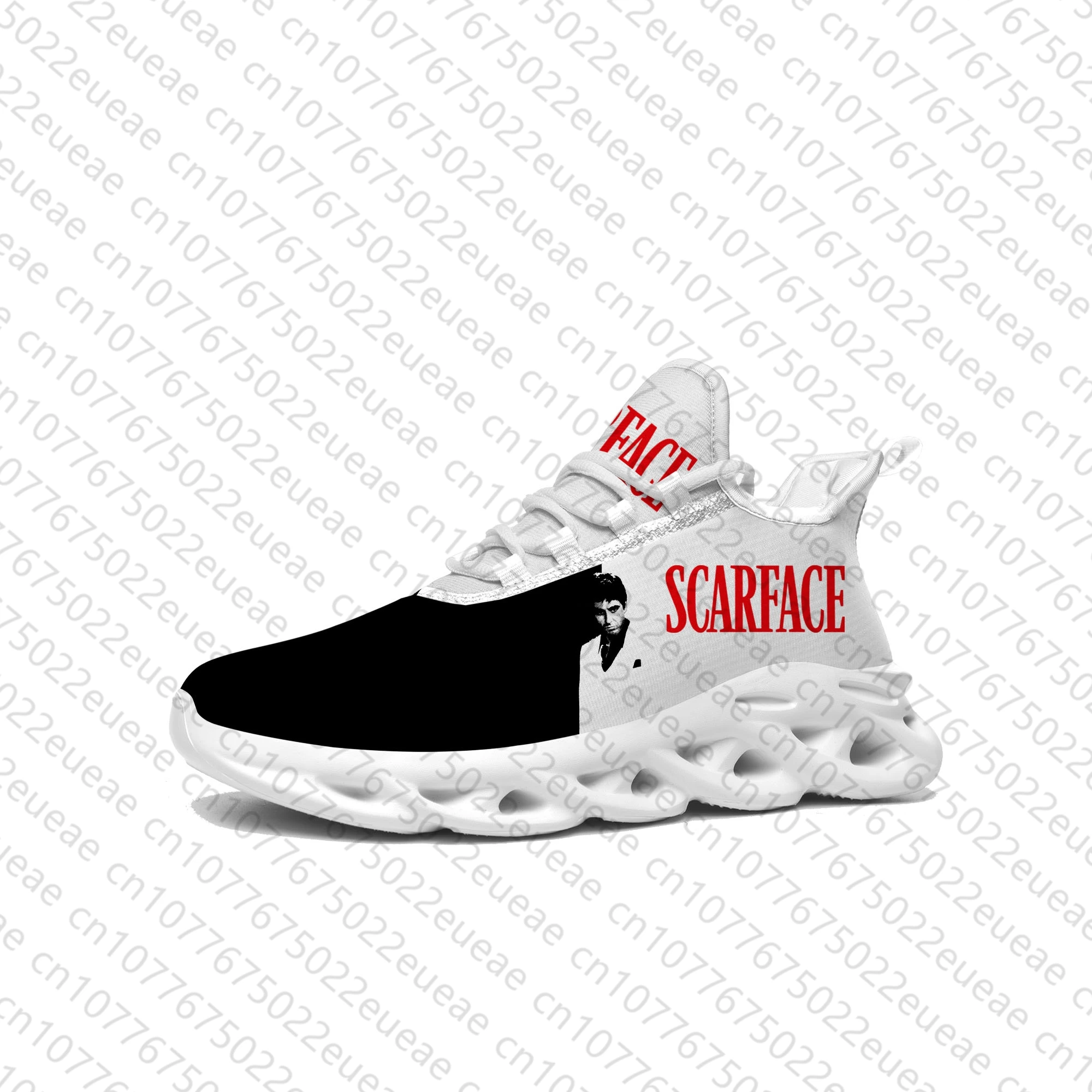 Scarface Flats Sneakers Mens Womens Sports Running Shoes High Quality Al Pacino Sneaker Lace Up Mesh Footwear custom made Shoe