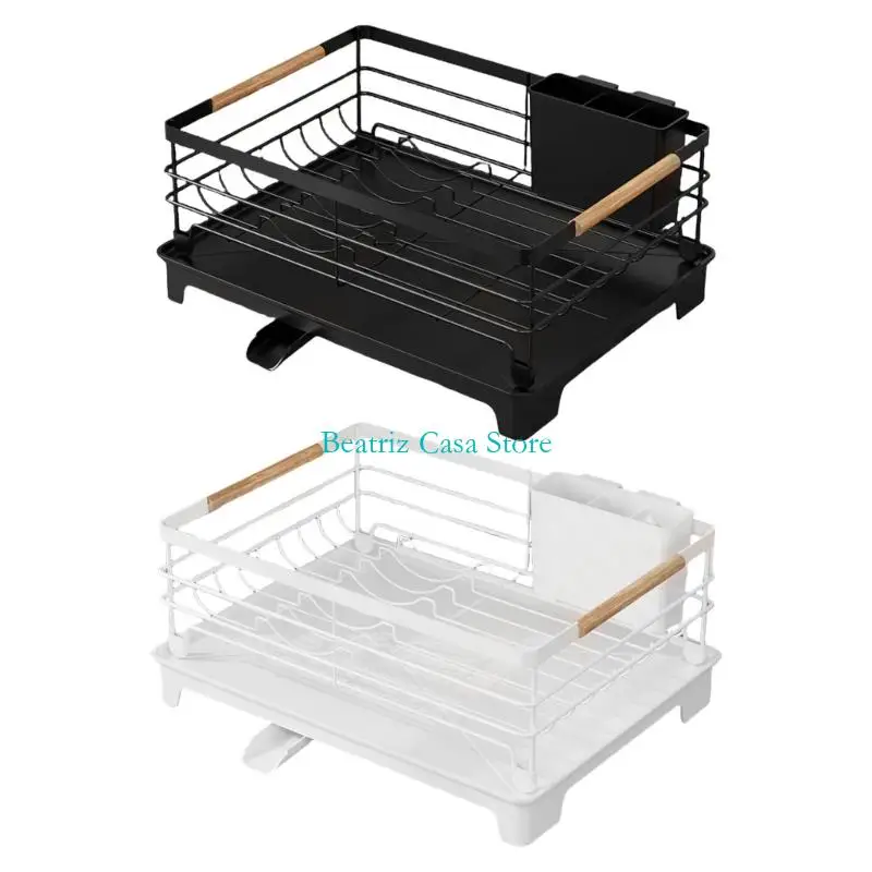 

Compact Dish Drainer Cup Storage And Durable Iron PP Construction Organizers KXRE