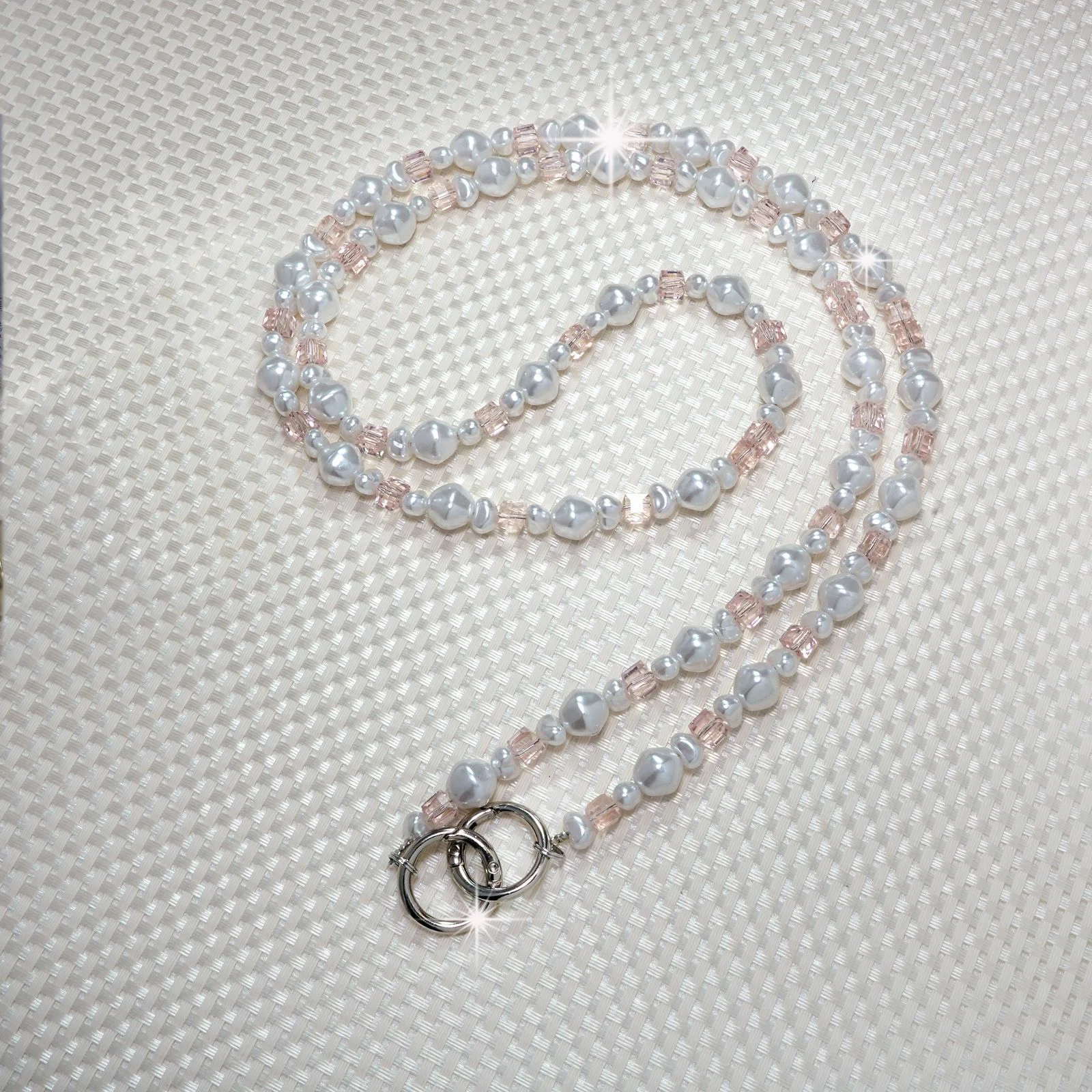 

Pearl Square Crossbody Hanging Rope, Women's Mobile Phone Bag Crossbody Hanging Chain, New Creative Mobile Phone Hanging Rope