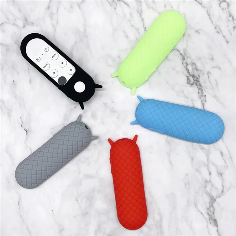 A08E-Silicone Cover For Google Chromecast 2020 Remote Control Antislip Antifall Remote Control Case view 3