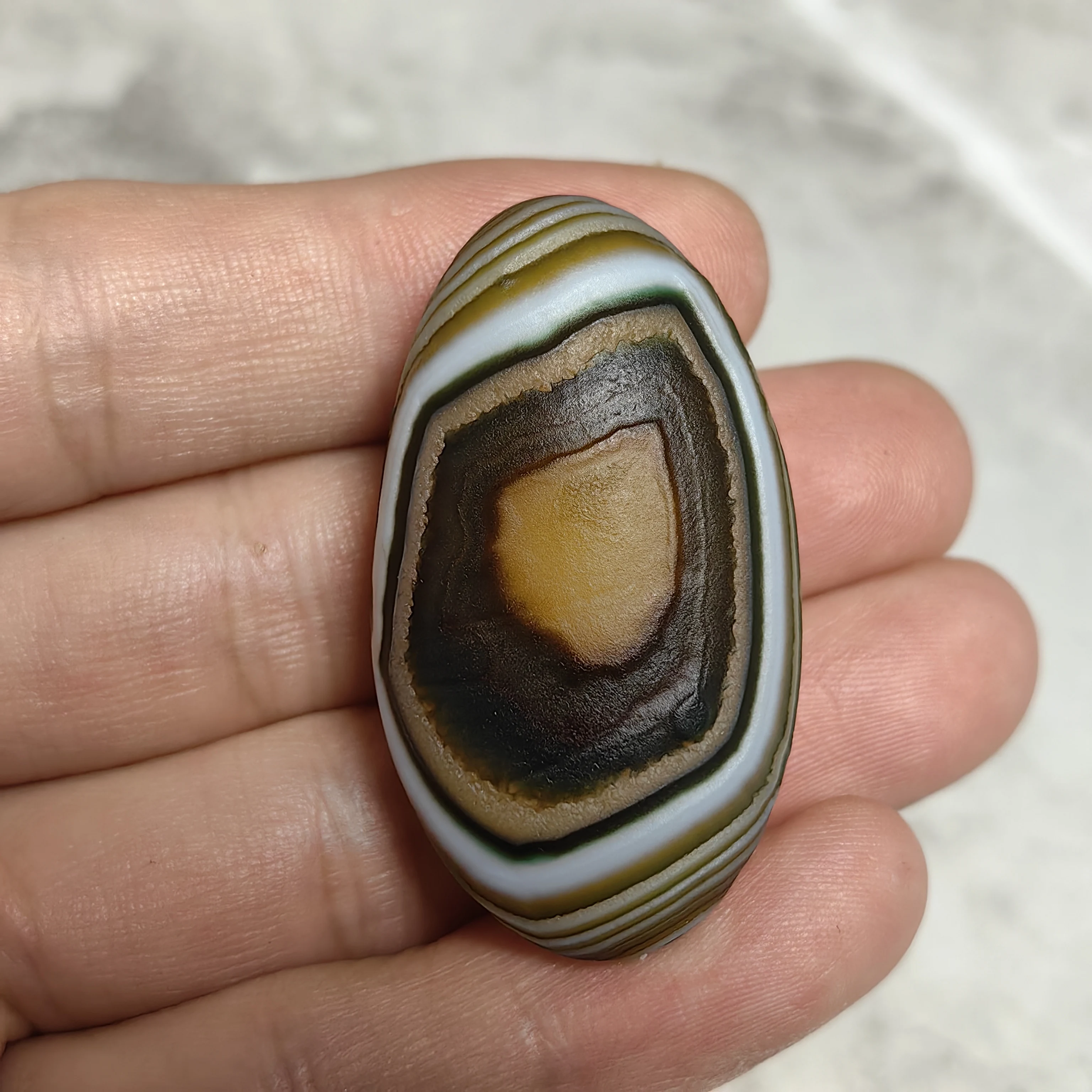 Pure Natural Divine Eyes Agate Bead For Good Luck, Attract Wealth, Jewelry DIY Decoration Natural Minerals Home Room Gecoration