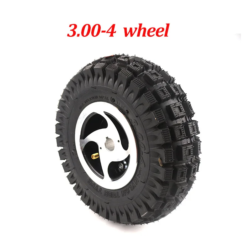 3.00-4 Scooter wheels Mini ATV 17mm /19mm Keyway  hub and  tire  inner  Off Road pattern tyre kit