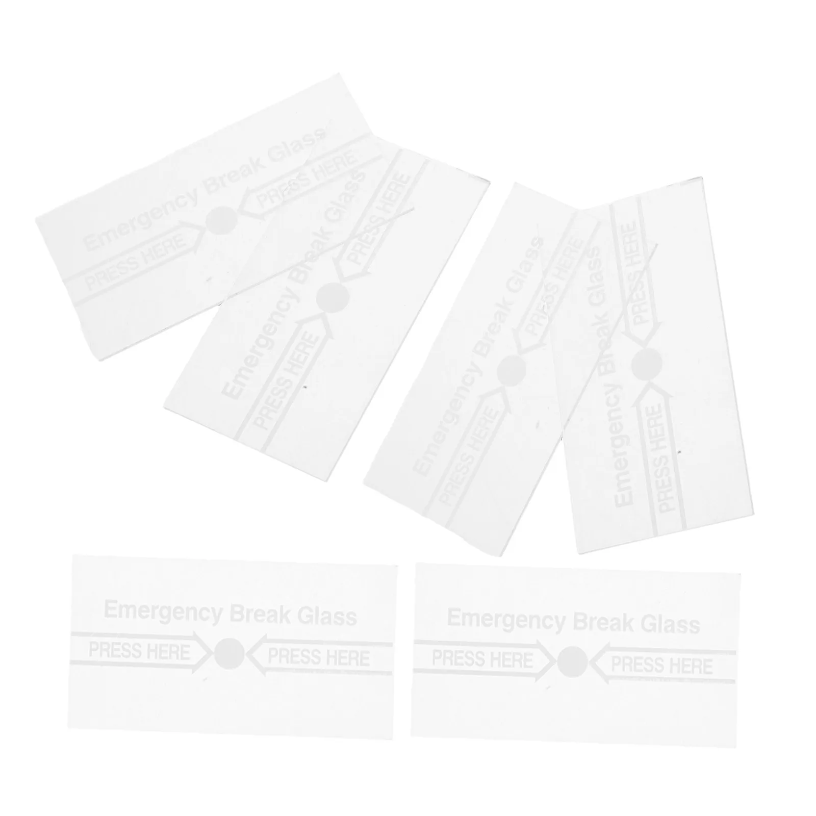 

6Pcs Clear Glass Alarm Cover for Manual Call Point High Transparency Protection Heat Resistant Break Glass Replacement Panel