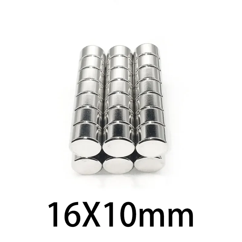 

2/5/10/20/30pcs 16x10 Powerful Magnets 16mmx10mm Permanent Round Magnet 16x10mm Neodymium Magnetic Super Strong Magnet 16*10