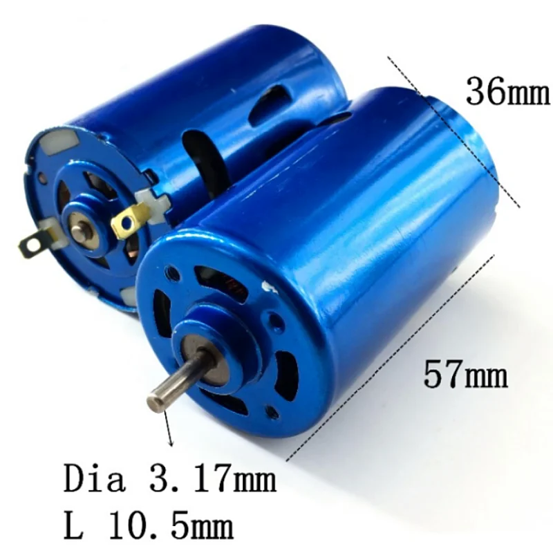 Strong 550 DC Motor High Speed Ship Car Model Motor,BLUE Strong Magnet ,DC 12V 15000rpm For Remote Control Car Motor