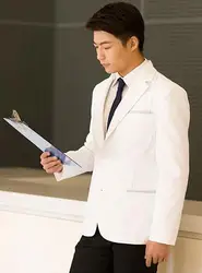 Doctor Blazer Spring Coat White Jacket Dean Hospital Men Working Tops Uniform New