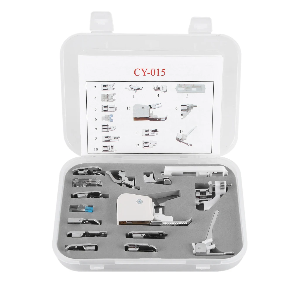 

15PCS Sewing Machines Presser Foot Feet Kit Set