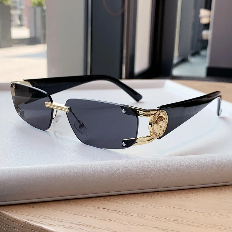 Oculos-de-sol-vintage-estilo-anos-90-sem-armacao-lentes-gradientes-uv400-Oculos-de-sol-femininos