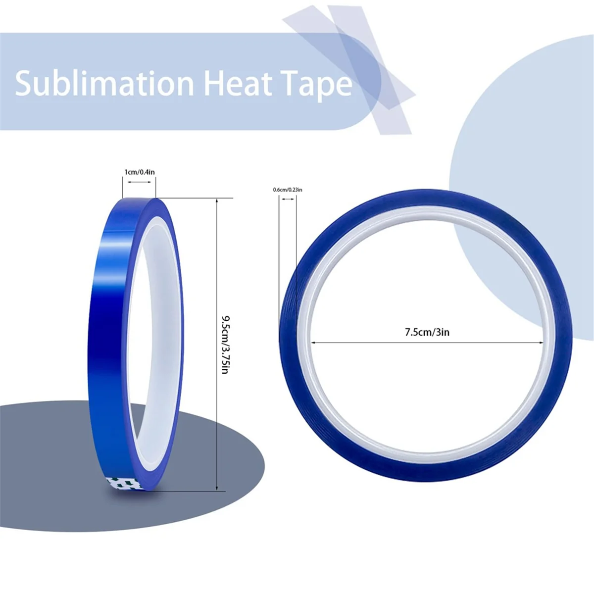 A88M 30 rolek taśma termosublimacyjna, taśma termotransferowa do sublimacji szklany kubek kubek tkanina taśma termoprasy, 10mm x 33m (108 stóp)