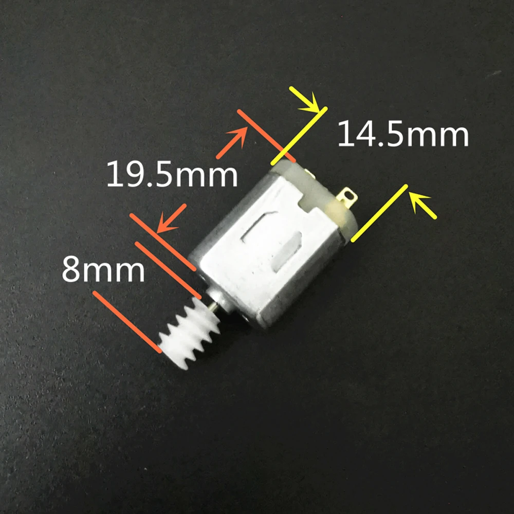 DC3-11.1V Worm Gear Motor with Spiral Gear 030 DC Motor for Drum Toy Science Experiment Diy