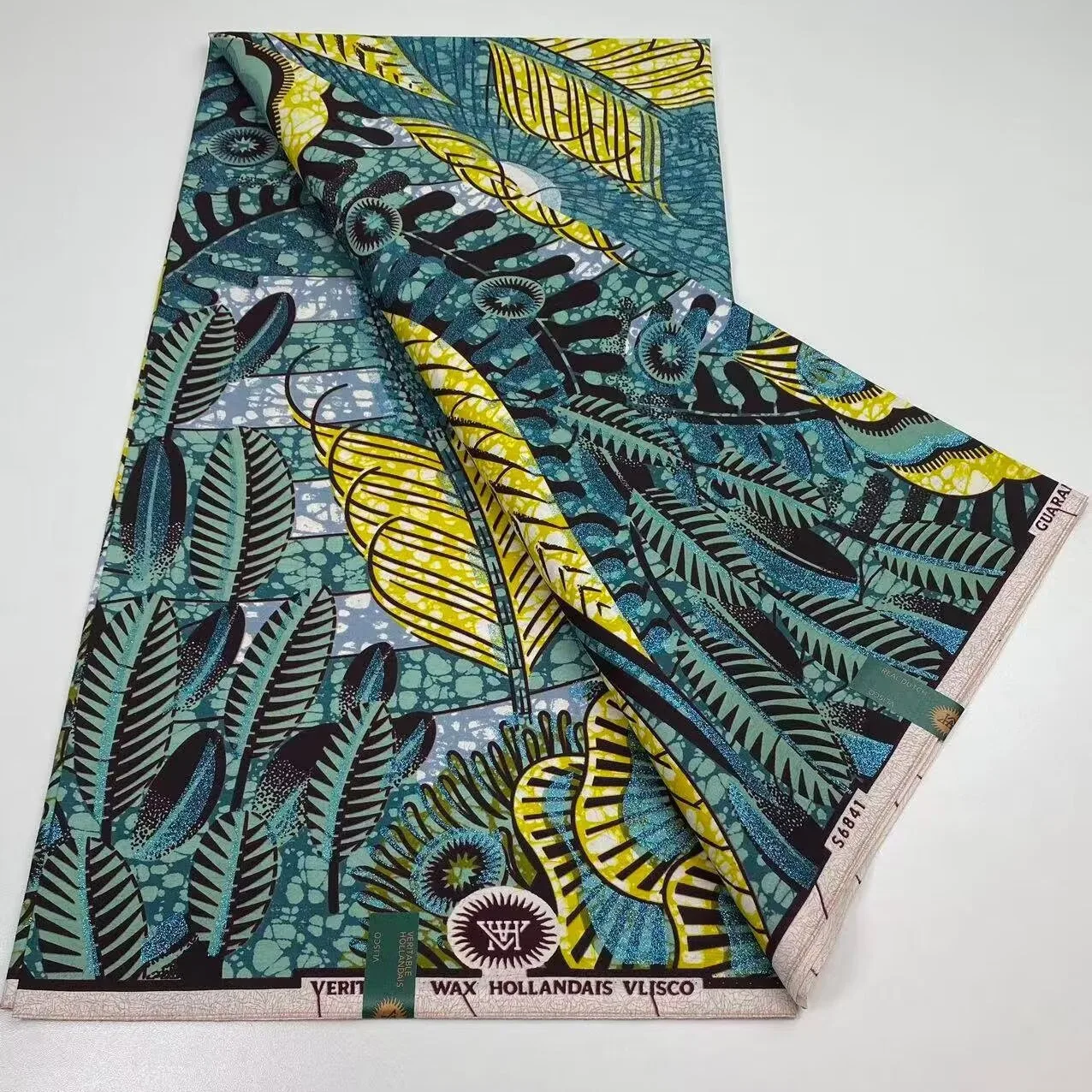 

Лидер продаж, новинка 2025 года, африканская восковая ткань, хлопок, Анкара, Нигерия, гравировка, принт, батик, высокое качество, ткань для шитья, 6 ярдов