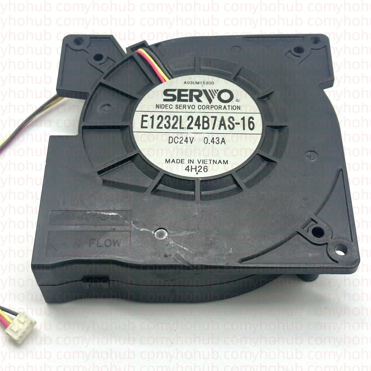 

Ltsf For SERVO E1232L24B7AS-16 DC 24V 0.43A 120x120x38mm 3-Wire Server Cooling Fan 12cm