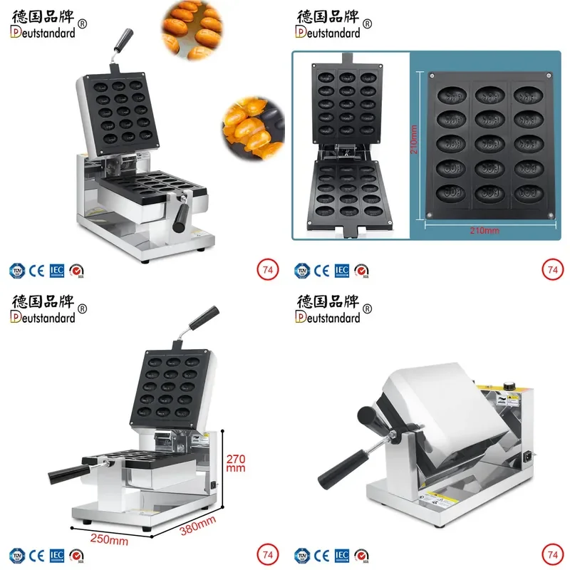 Popped pulp flowing heart chicken cake machineroast stuffed    Taiwan    machine waffle