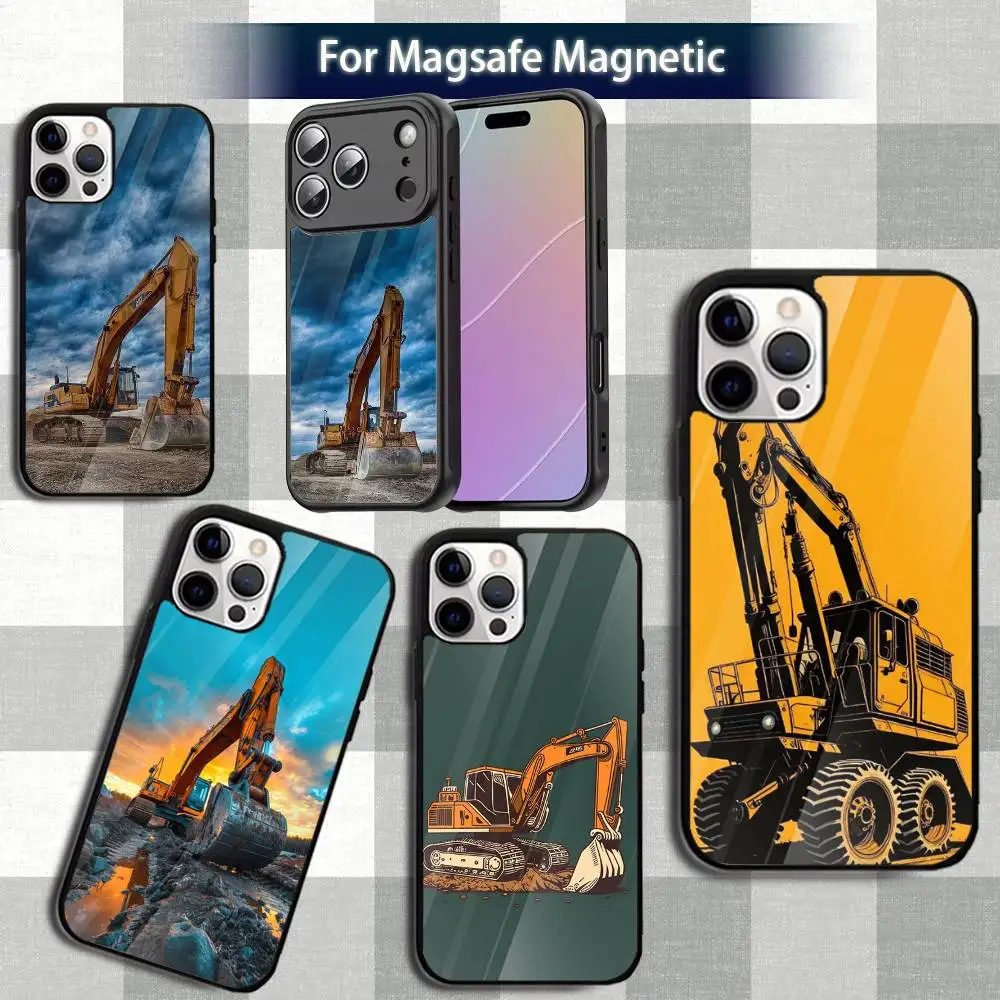 

CaterpillaresS Popular Truck Phone Case For iPhone13,12,15,17,11,16,14,Pro,Max,Plus,Mini,Magsafe,Magnetic Wireless Charging Case