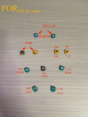 100pcs Analog Joystick 10K/2K3 Ohm Potentiometer Replacement for DualSense PS5 PS4 Controller Axis Resistor Module Sensor for HA