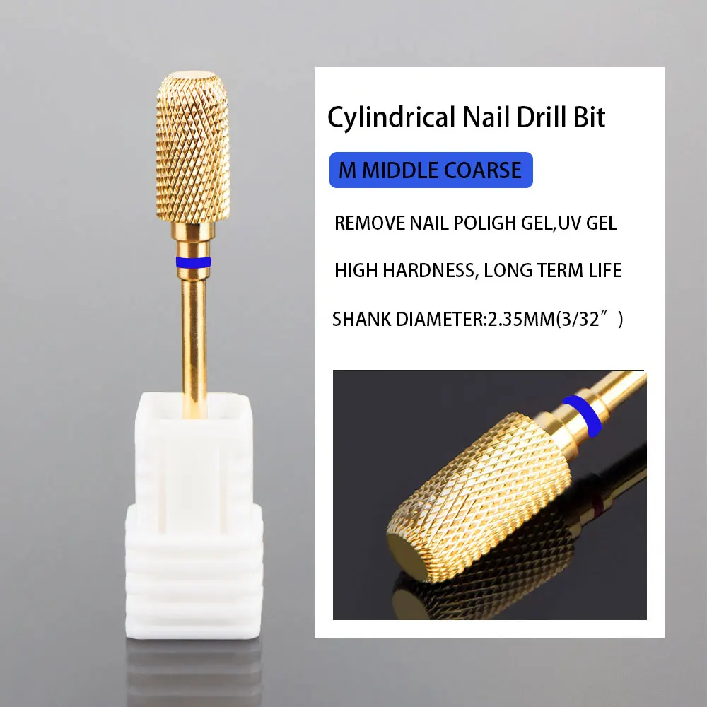 Carbide Tungsten Steel Cross Tooth Nail Drill Bits Milling Cutter Remove Gel Nail Art Tools Accessory