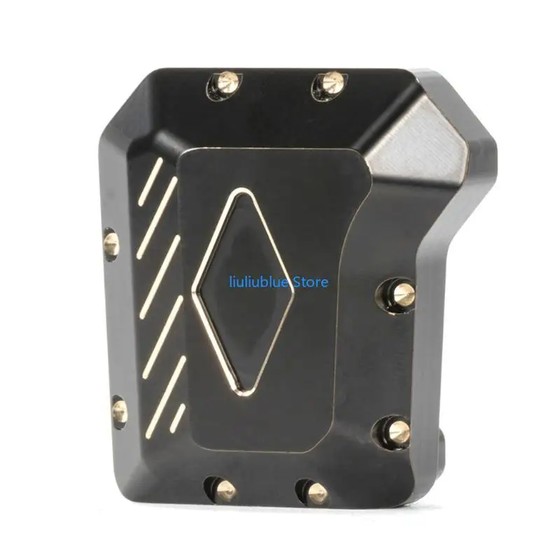 Brass zwaar gewicht buitenste portaalaandrijving behuizing met zwarte coating voor 1/10 RC CAR 62CF
