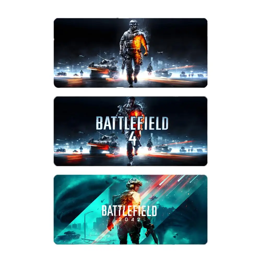 military shooter game B-Battlefield Mouse Pad Mousepad Large Gaming LockEdge Thickened PC Table Desk Mat