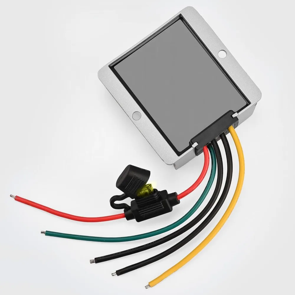 DC 24V 36V 48V to 12V 15A 20A 30A 40A Buck Converter Golf Cart Volt Voltage Reducer Regulator Waterproof Transformer with Fuse