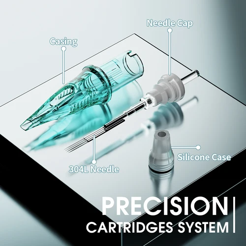 Imagen 2 del producto Dragonhawk Cartuchos de Agujas para Tatuaje ALPHA Descartables para Micropigmentación para Máquina de Tatuaje Suministros de Maquillaje Permanente