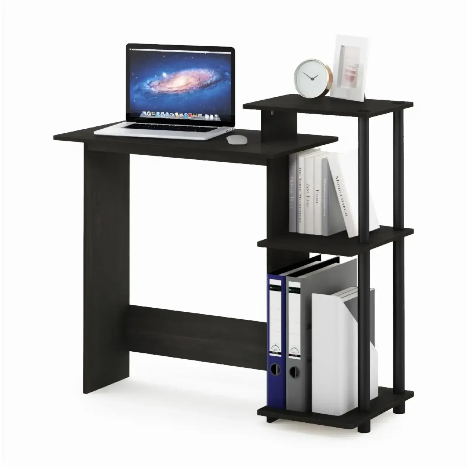 Efficient Home Laptop Notebook Computer Desk, Black/Gray