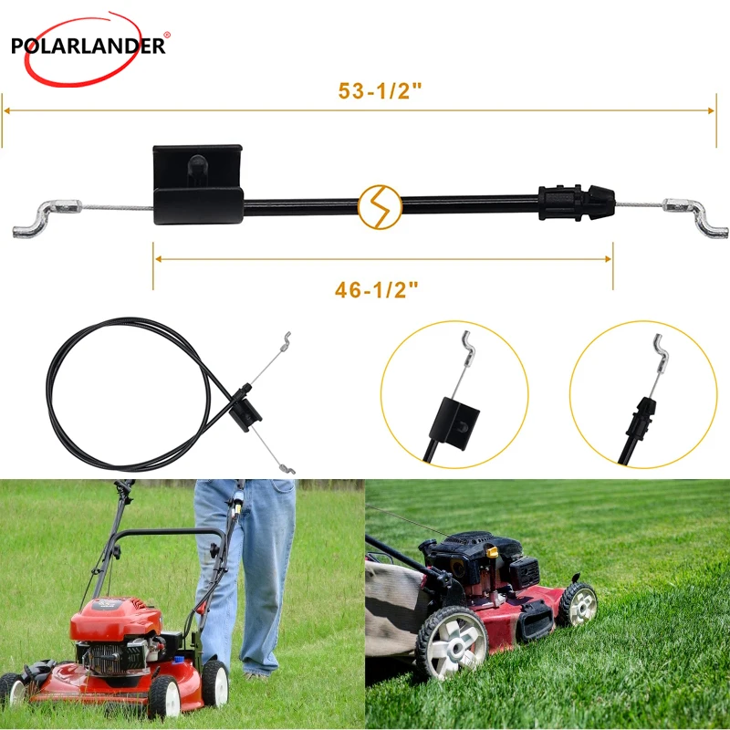 

1 шт. кабель управления газонокосилкой-183281 разъем из цинкового сплава 136 см тяговый шнур для газонокосилки MGCJ-138CMR7