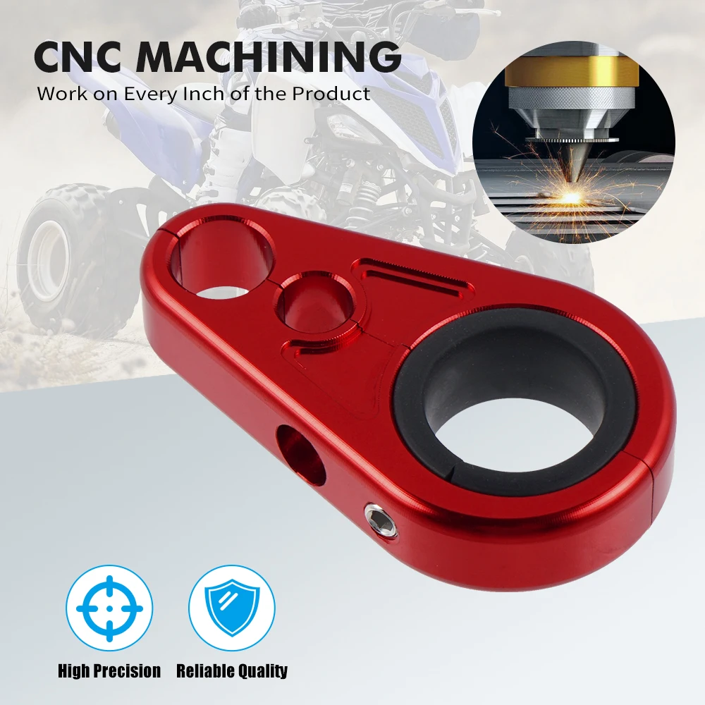 NICECNC-abrazaderas de aluminio CNC ATV para línea de freno, brazo A, para Polaris Sportsman 300, 400, 450, 500, RZR Ranger, Yamaha Raptor Grizzly,