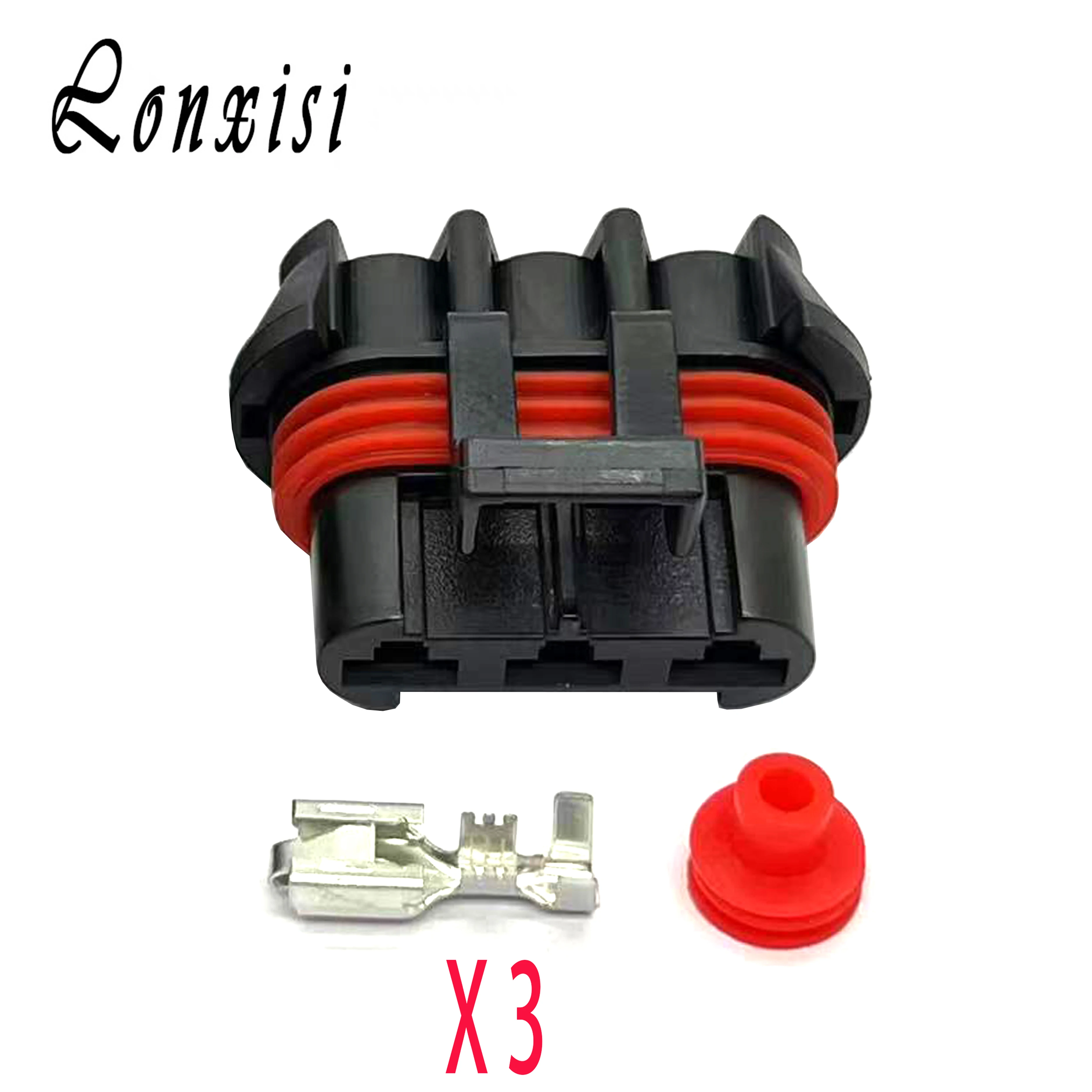 3 Pin 12124686 12124685 Waterproof Blower Connector Radiator Fan Motor Cooler Fan Socket For Buick Ford Chevrolet