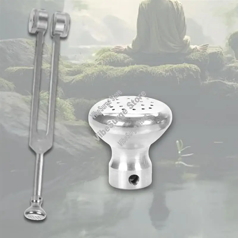 ABWY-Professional Enthusiast Tuning Fork Boot Replacement Removable With Screw Versatile Protector Tuning Fork Attachment Silver