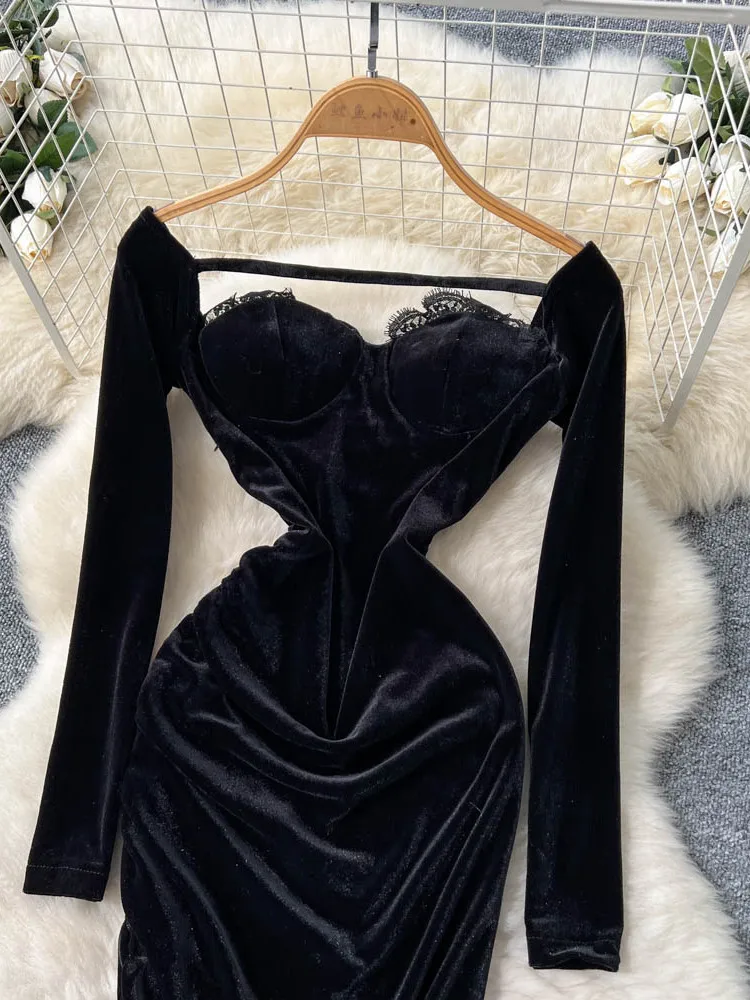 Ele Velvet Bla Long… - image