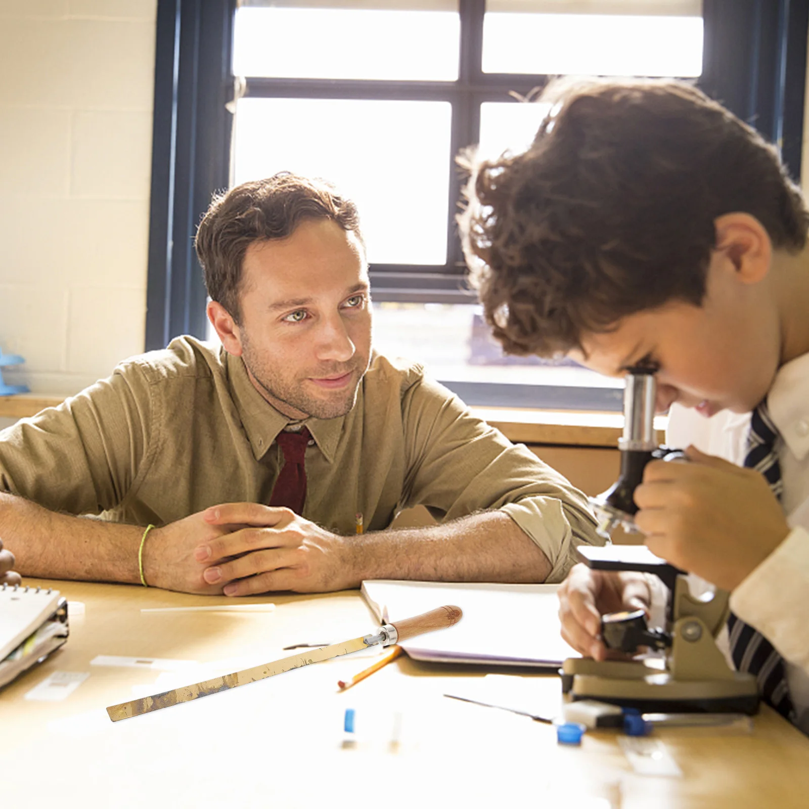 Instrumento de experimento de física, herramienta de hoja de contracción de expansión térmica, aparato de enseñanza escolar de cobre, 1 ud.